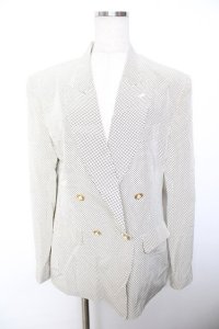 INGEBORG / ドット柄ジャケット F 黒 Y-25-12-01-065-LO-JA-SZ-ZY