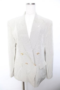 画像1: INGEBORG / ドット柄ジャケット F 黒 Y-25-12-01-065-LO-JA-SZ-ZY