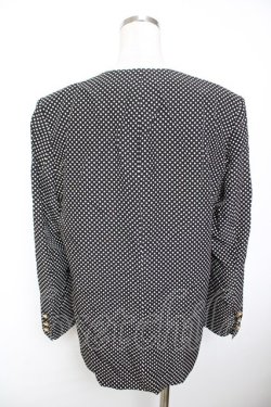 画像2: INGEBORG / リボン付きドットジャケット F 黒 Y-25-12-01-066-LO-JA-SZ-ZY