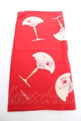 INGEBORG / アンティーク柄ストール  赤 Y-25-12-01-011-LO-ZA-SZ-ZY