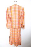 画像2: INGEBORG / マドラスチェック柄セットアップ F オレンジ Y-25-12-01-069-LO-JA-SZ-ZT615 (2)