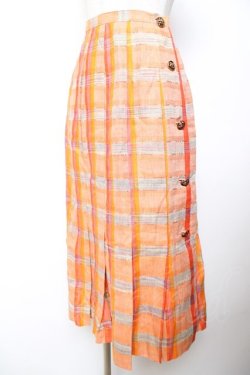 画像3: INGEBORG / マドラスチェック柄セットアップ F オレンジ Y-25-12-01-069-LO-JA-SZ-ZY