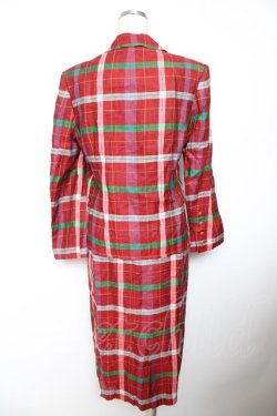 画像2: INGEBORG / チャック柄セットアップ F 赤 Y-25-12-01-070-LO-JA-SZ-ZY