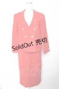 INGEBORG / ツイード風セットアップ  赤 Y-25-12-01-071-LO-JA-SZ-ZY