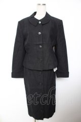 INGEBORG / 麻使いセットアップ  黒 Y-25-12-01-074-LO-JA-SZ-ZY