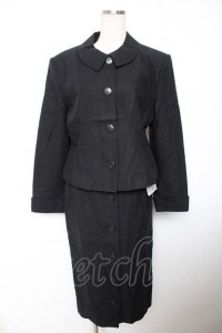 INGEBORG / 麻使いセットアップ  黒 Y-25-12-01-074-LO-JA-SZ-ZY