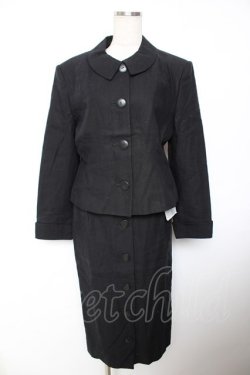 画像1: INGEBORG / 麻使いセットアップ  黒 Y-25-12-01-074-LO-JA-SZ-ZY