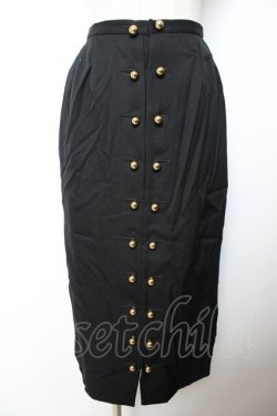 画像3: INGEBORG / ダブルボールボタンジャケット&スカートセットアップ  黒 Y-25-12-01-075-LO-SK-SZ-ZY