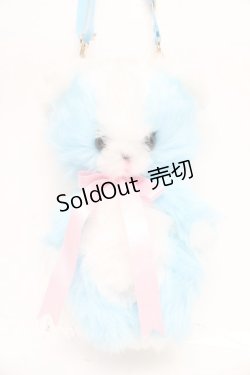 画像1: Angelic Pretty / ぽっぽBEARぬいぐるみポーチ  サックス Y-25-12-01-014-AP-BG-SZ-ZY