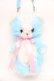 画像1: Angelic Pretty / ぽっぽBEARぬいぐるみポーチ  サックス Y-25-12-01-014-AP-BG-SZ-ZY (1)