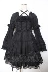 画像1: BABY, THE STARS SHINE BRIGHT / はわせドールワンピース&ヘッドドレスセット  黒×黒 Y-25-12-01-081-BA-OP-SZ-ZY (1)