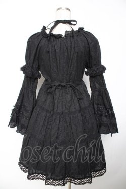 画像2: BABY, THE STARS SHINE BRIGHT / はわせドールワンピース&ヘッドドレスセット  黒×黒 Y-25-12-01-081-BA-OP-SZ-ZY