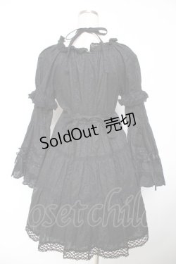 画像2: BABY, THE STARS SHINE BRIGHT / はわせドールワンピース&ヘッドドレスセット  黒×黒 Y-25-12-01-081-BA-OP-SZ-ZY