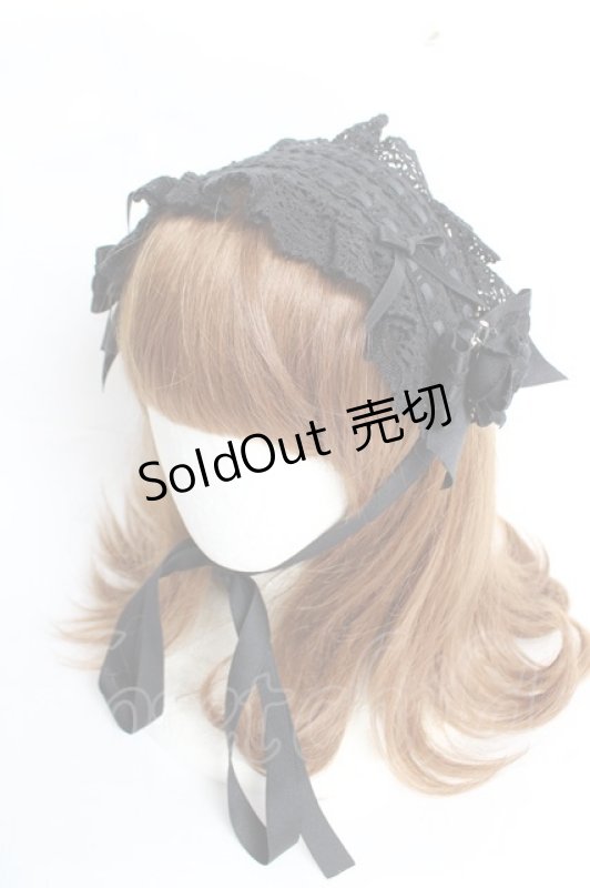 画像7: BABY, THE STARS SHINE BRIGHT / はわせドールワンピース&ヘッドドレスセット  黒×黒 Y-25-12-01-081-BA-OP-SZ-ZY (7)