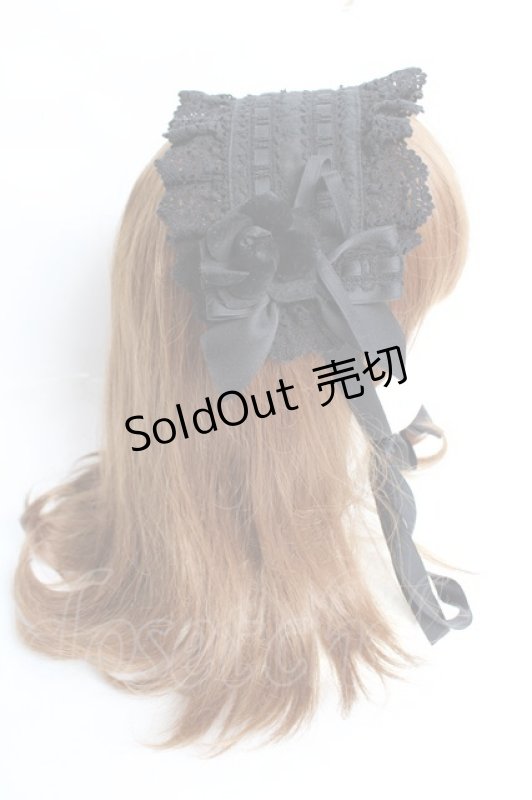 画像9: BABY, THE STARS SHINE BRIGHT / はわせドールワンピース&ヘッドドレスセット  黒×黒 Y-25-12-01-081-BA-OP-SZ-ZY (9)