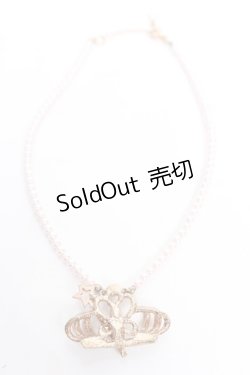 画像2: MILK / クラウンパールネックレス  ゴールド Y-25-12-01-001-ML-AC-SZ-ZY