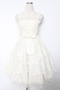 画像1: Angelic Pretty / Airy JulianジャンパースカートSet  アイボリー Y-25-12-01-082-AP-OP-SZ-ZY