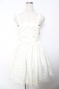 Angelic Pretty / トッピングシュガージャンパースカート  アイボリー Y-25-12-01-083-AP-OP-SZ-ZY