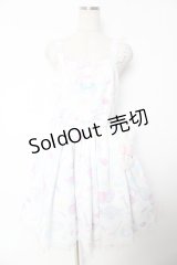 Angelic Pretty / Fluffy Puff Bunnyジャンパースカート  ホワイト Y-25-12-01-086-AP-OP-SZ-ZY