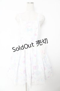 Angelic Pretty / Fluffy Puff Bunnyジャンパースカート  ホワイト Y-25-12-01-086-AP-OP-SZ-ZY