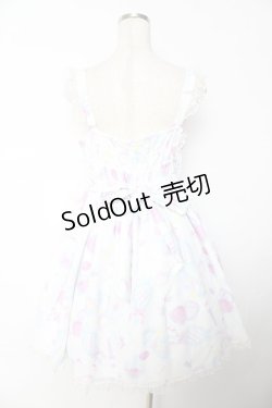 画像2: Angelic Pretty / Fluffy Puff Bunnyジャンパースカート  ホワイト Y-25-12-01-086-AP-OP-SZ-ZY