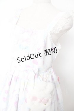 画像3: Angelic Pretty / Fluffy Puff Bunnyジャンパースカート  ホワイト Y-25-12-01-086-AP-OP-SZ-ZY