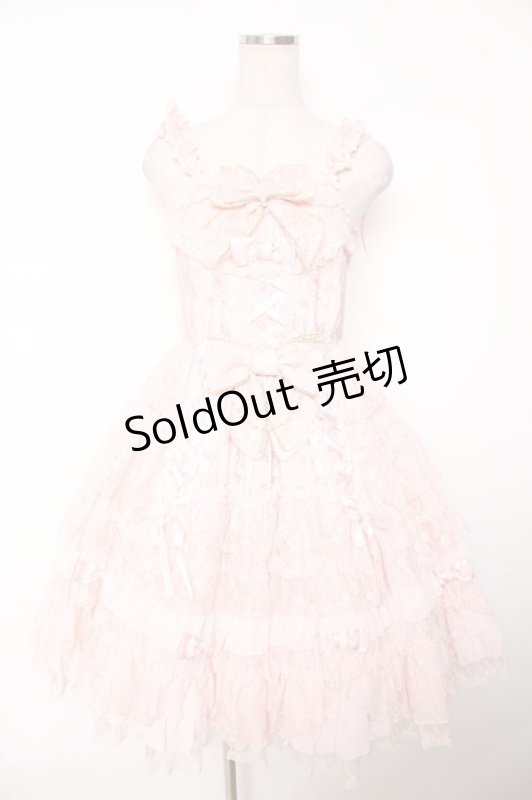 画像1: Angelic Pretty / Dressy Timeジャンパースカート  ピンク Y-25-12-01-088-AP-OP-SZ-ZY (1)