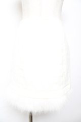 michellMacaron / 裾ファースカート XS アイボリー Y-25-12-01-089-LO-SK-SZ-ZY