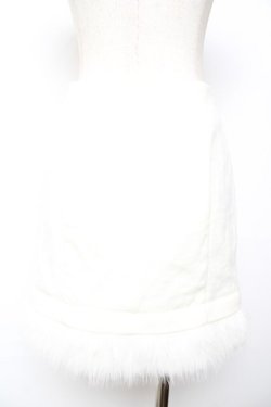 画像2: michellMacaron / 裾ファースカート XS アイボリー Y-25-12-01-089-LO-SK-SZ-ZY