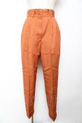 INGEBORG / タック入りテーパードパンツ  オレンジ Y-25-12-01-090-LO-PA-SZ-ZY