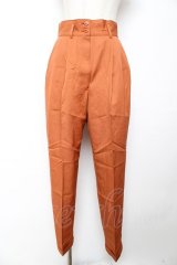 INGEBORG / タック入りテーパードパンツ  オレンジ Y-25-12-01-090-LO-PA-SZ-ZY