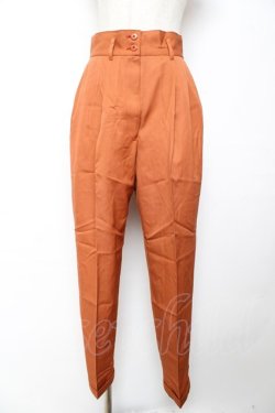 画像1: INGEBORG / タック入りテーパードパンツ  オレンジ Y-25-12-01-090-LO-PA-SZ-ZY