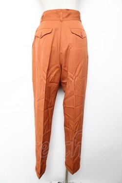 画像2: INGEBORG / タック入りテーパードパンツ  オレンジ Y-25-12-01-090-LO-PA-SZ-ZY