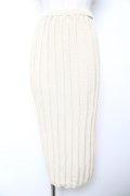 INGEBORG / ペンシル型ニットスカート  生成り Y-25-12-01-092-LO-SK-SZ-ZY