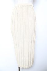 画像1: INGEBORG / ペンシル型ニットスカート  生成り Y-25-12-01-092-LO-SK-SZ-ZT589 (1)