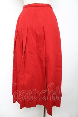 画像2: INGEBORG / デニムプリーツスカート  赤 Y-25-12-01-093-LO-SK-SZ-ZY