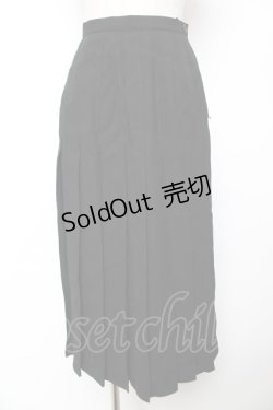 画像1: INGEBORG / アコーディオンプリーツスカート  黒 Y-25-12-01-094-LO-SK-SZ-ZY