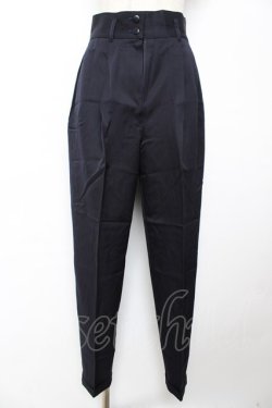 画像1: INGEBORG / タック入りテーパードパンツ  紺 Y-25-12-01-095-LO-PA-SZ-ZY