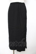 INGEBORG / 裾マーメイドスカート  黒 Y-25-12-01-097-LO-SK-SZ-ZY
