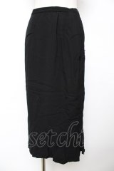 INGEBORG / 裾マーメイドスカート  黒 Y-25-12-01-097-LO-SK-SZ-ZY