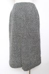 画像2: INGEBORG / リボン通しツイードスカート  黒 Y-25-12-01-100-LO-SK-SZ-ZT614 (2)