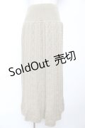 PINK HOUSE / 編みニットスカート  カーキ Y-25-12-01-102-LO-SK-SZ-ZY