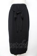 INGEBORG / ニットスカート  黒 Y-25-12-01-106-LO-SK-SZ-ZY