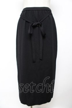 画像1: INGEBORG / ニットスカート  黒 Y-25-12-01-106-LO-SK-SZ-ZY