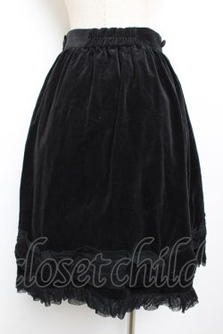 画像2: metamorphose / 別珍リボンミディアムスカート  黒 Y-25-12-01-107-ME-SK-SZ-ZY