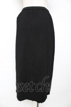 画像2: INGEBORG / 裾フリルニットスカート F 黒 Y-25-12-01-109-LO-SK-SZ-ZY