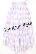 Angelic Pretty / 【渋谷限定】Dolly Heartティアードスカート  ラベンダー Y-25-12-01-111-AP-SK-SZ-ZY