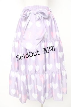 画像2: Angelic Pretty / 【渋谷限定】Dolly Heartティアードスカート  ラベンダー Y-25-12-01-111-AP-SK-SZ-ZY