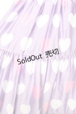画像3: Angelic Pretty / 【渋谷限定】Dolly Heartティアードスカート  ラベンダー Y-25-12-01-111-AP-SK-SZ-ZY