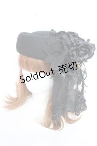 ALICE and the PIRATES / Brilliant Notice〜華麗なる怪盗団からの予告状〜トーク帽  黒 Y-25-12-01-018-PA-AC-SZ-ZY